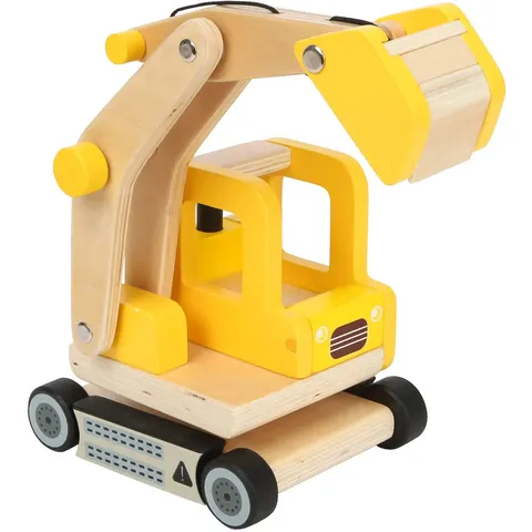 Small Foot - Houten Graafmachine Geel – afbeelding 2