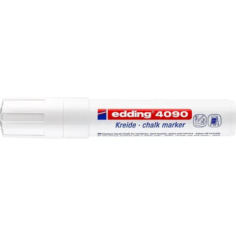 Edding Krijtmarker Wit 4090 – afbeelding 2