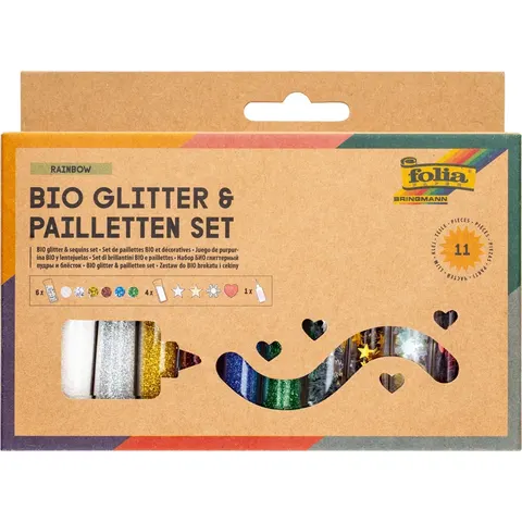 Folia Bio glitterset & Pailletten set – afbeelding 2
