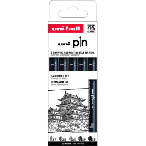 Uni-Ball Pin ASP8 Set 5 Stuk – afbeelding 2