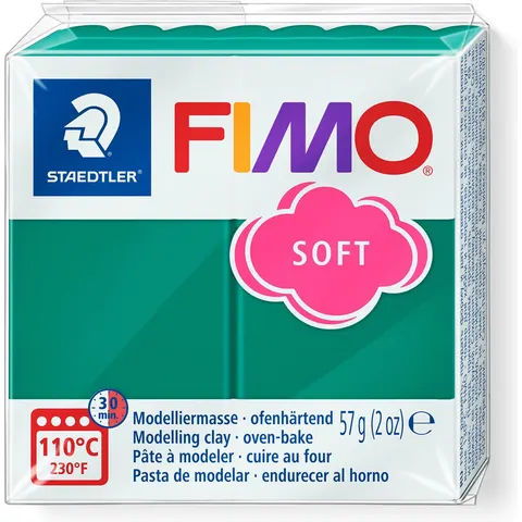 FIMO soft boetseerklei 57 g smaragd – afbeelding 2