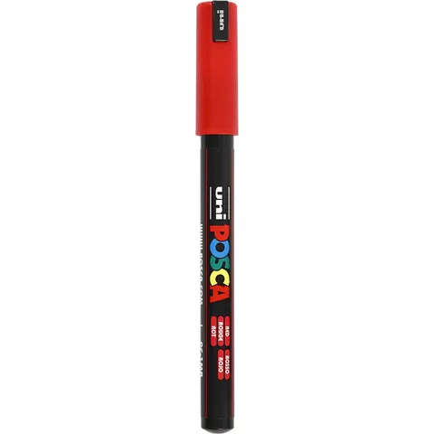 Uni Posca Uni Posca Verfmarker 1MR Rood – afbeelding 2