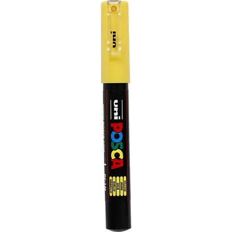 Uni Posca Uni Posca Verfmarker 1MC Geel – afbeelding 2