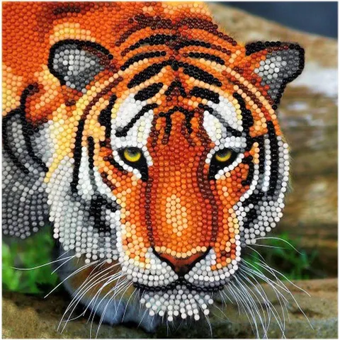 Crystal Art Kit Tijger – afbeelding 2
