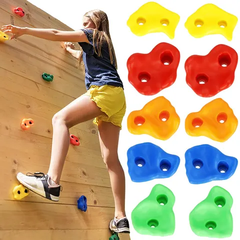 Springos Klimstenen - Klimgrepen - 10 stuks - Multicolor – afbeelding 2