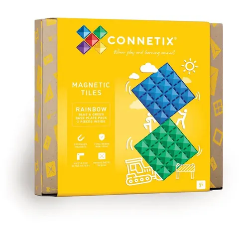 Connetix Base Blue & Green - 2 pièces Rainbow taille unique – image 2