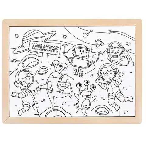 Ruimte vrienden puzzel – afbeelding 2