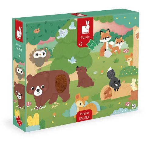 Puzzle tactile Forêt 20 pcs - Janod – image 2