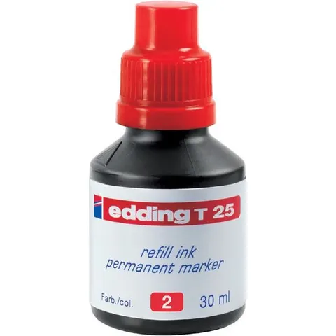 Edding T 25 Navulinkt Rood – afbeelding 2