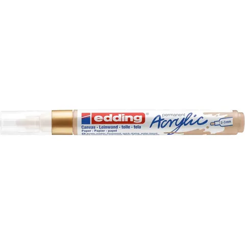 Acrylmarker edding e-5100 medium rijkgoud – afbeelding 2