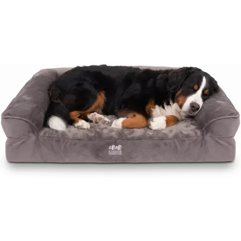 Deluxe Waterproof Dog Bed - Extra-Large - Grey – image 2