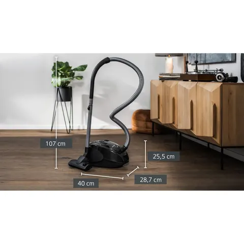 Siemens Bodenstaubsauger synchropower VS06A212 – schwarz – Bild 2