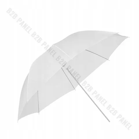 GlareOne Parasolka transparentna, biała, 90cm – zdjęcie 2