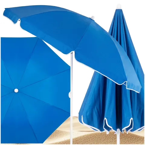 Parasol plażowy niebieski 240 cm – zdjęcie 3