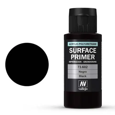 Vallejo Acrylic Polyurethane - Primer Black 60ml - VAL73602 – image 2