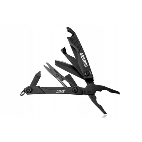 Multitool Gerber Dime czarny 12 funkcji Edc brelok – zdjęcie 2