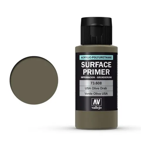 Vallejo Acrylic Polyurethane - Primer US Olive Drab 60ml – image 2