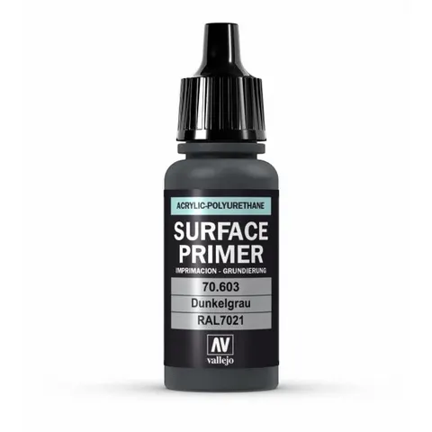 Vallejo Polyurethane - Primer German Panzer Grey (RAL 7021) 17ml – image 2
