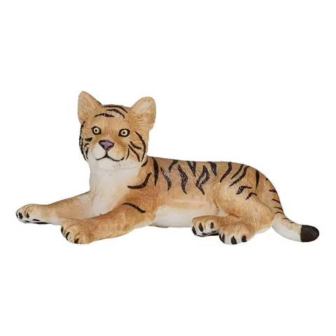 Tiger Cub Laying Down Toy Realistic Big Cat Model – image 2