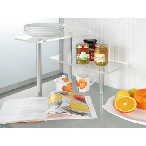Küchen-Eckregal "Elegance" – transparent – Bild 2