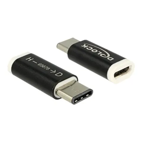 Delock USB-Adapter - USB-C (M) bis Micro-USB Typ B (W) – 656783 – Bild 2