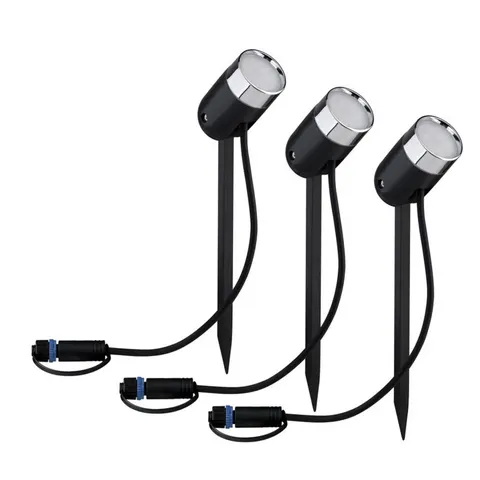Paulmann Plug & Shine Pike ZigBee RGBW 3er-Basis – anthrazit – Bild 2