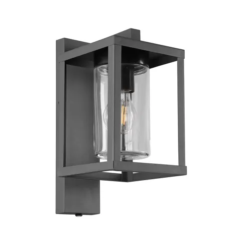 Außenwandlampe Lunga mit Dämmerungssensor – anthrazit, transparent – Bild 2