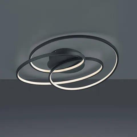 LED-Deckenlampe Gale, 60 cm, schwarz matt – Bild 2