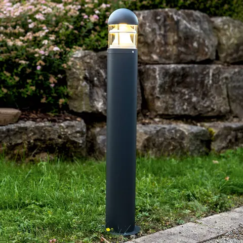 Schlichte Wegeleuchte Maris – schwarz, klar – Bild 2