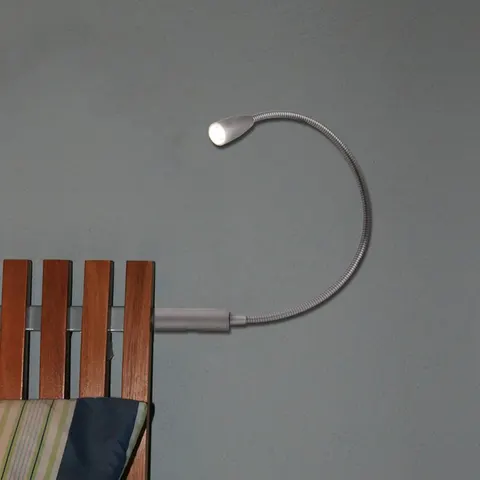 LED-Leseleuchte Berta mit Flexarm – silber – Bild 2