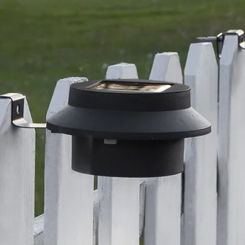LED-Solarleuchte Fency mit Dämmerungssensor – schwarz, grau – Bild 2