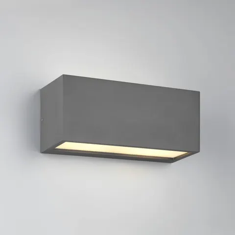 Außenwandleuchte Mayenne, anthrazit, Up- & Downlight, eckig – Bild 2