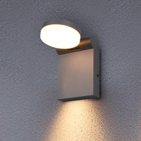 LED-Außenwandleuchte Adour, anthrazit, kippbar, CCT, IP44 – Bild 2