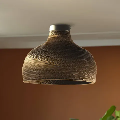 OSRAM Deckenleuchte HAT, braun, Ø 36 cm, Wellpappe, E27 – Bild 2