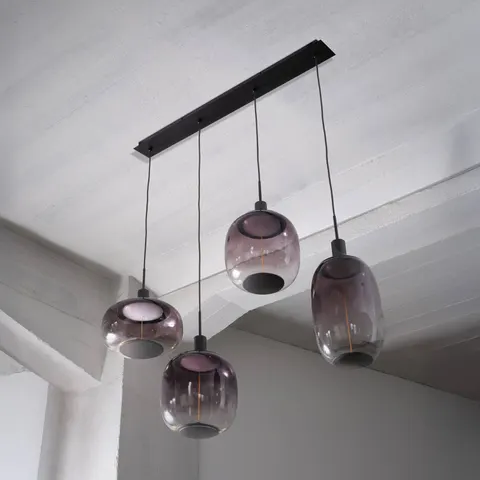 OSRAM Hängelampe Decor Needle Linear, grau, Stahl, 4-fl. E27 – dunkelgrau – Bild 2