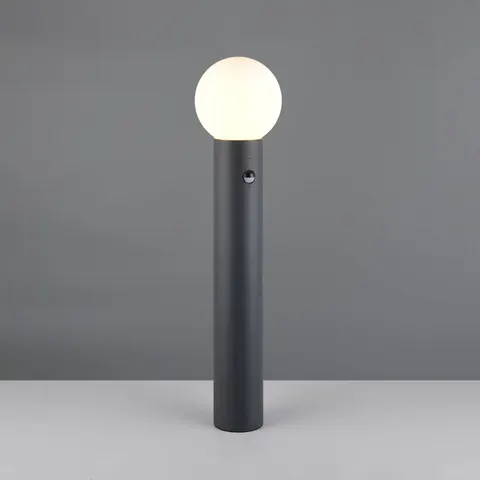 Wegelampe Mures, anthrazit, Höhe 80 cm, Metall, Sensor – Bild 2