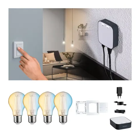 Paulmann Smart Home Set ZigBee 4x E27 7W LED Filament CCT – zdjęcie 2