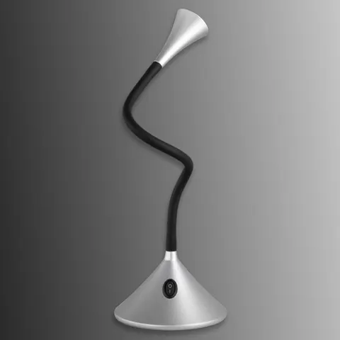 Reality Leuchten Viper - a versatile LED table lamp – Silver, black – image 2