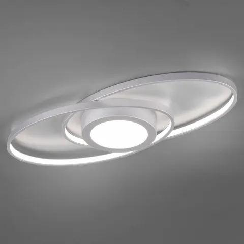 Reality Leuchten Galaxy LED ceiling light, dimmable, titanium – titanium-coloured – image 2