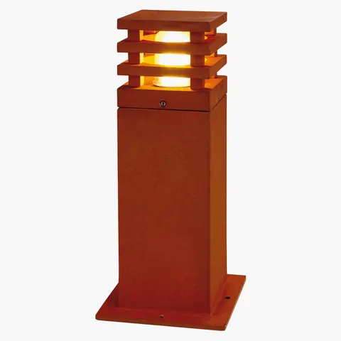SLV RUSTY SQUARE pillar light – rust brown, white – image 2