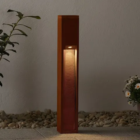 SLV Rusty Slot 80 rust brown pillar light – image 2