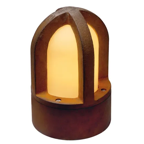 SLV Rusty Cone 24 rust brown pillar light 24 cm – rust brown, amber – image 2
