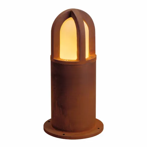 SLV Rusty Cone 40 rust brown pillar light 40 cm – rust brown, amber – image 2