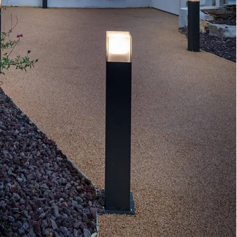 SLV Grafit path light 60 cm – anthracite, opal – image 2