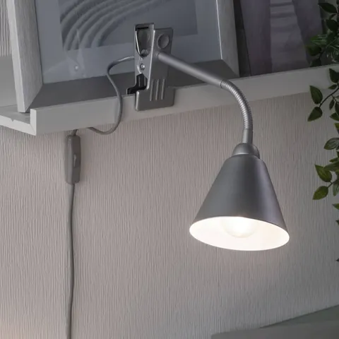 Paulmann Vitis clip-on light, grey – image 2