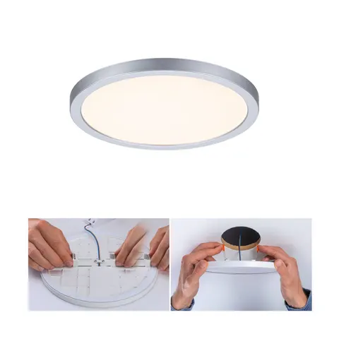Paulmann Areo LED panel 3,000K round chrome 17.5cm – image 2