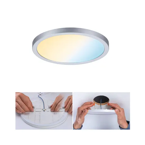 Paulmann Areo panel ZigBee CCT round chrome 17.5cm – image 2