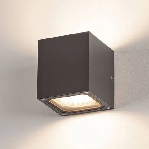 SLV Sitra Cube outdoor wall light, anthracite – image 2