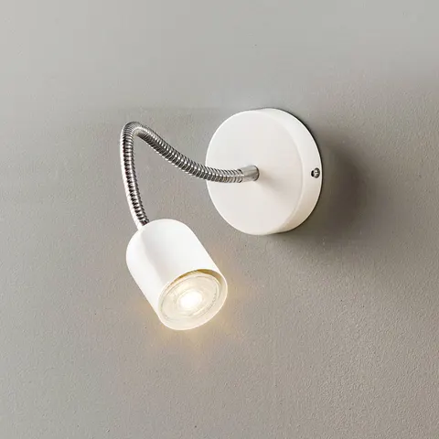 Eko-Light Maxi wall light with flexible arm, white – image 3