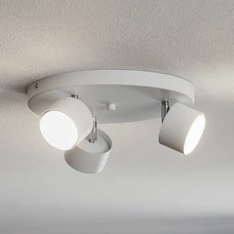 Eko-Light Ceiling spotlight Cloudy 3-bulb round white – image 2